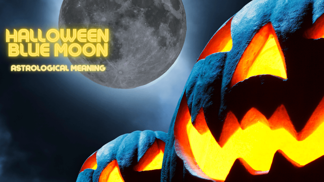 Halloween moon and jack o lanterns